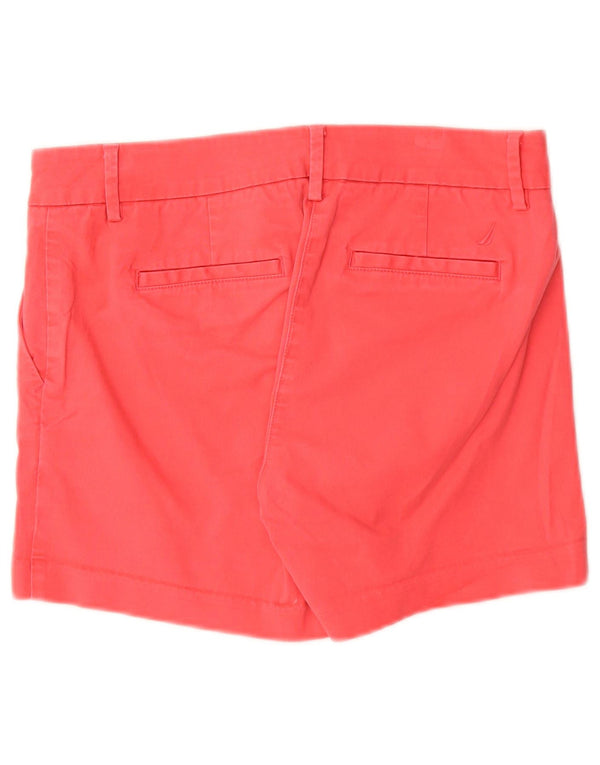 Nautica Womens Chino Shorts US 2 XS W28 Algodão Vermelho