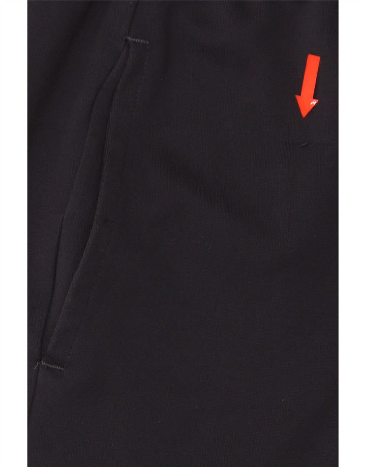 Calça de treino masculina Adidas UK 36/38 pequena azul marinho poliéster