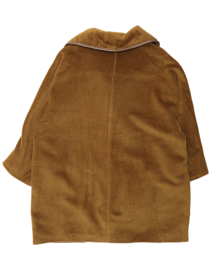 Max Mara Casaco feminino oversized com peito duplo Reino Unido 12 médio cáqui