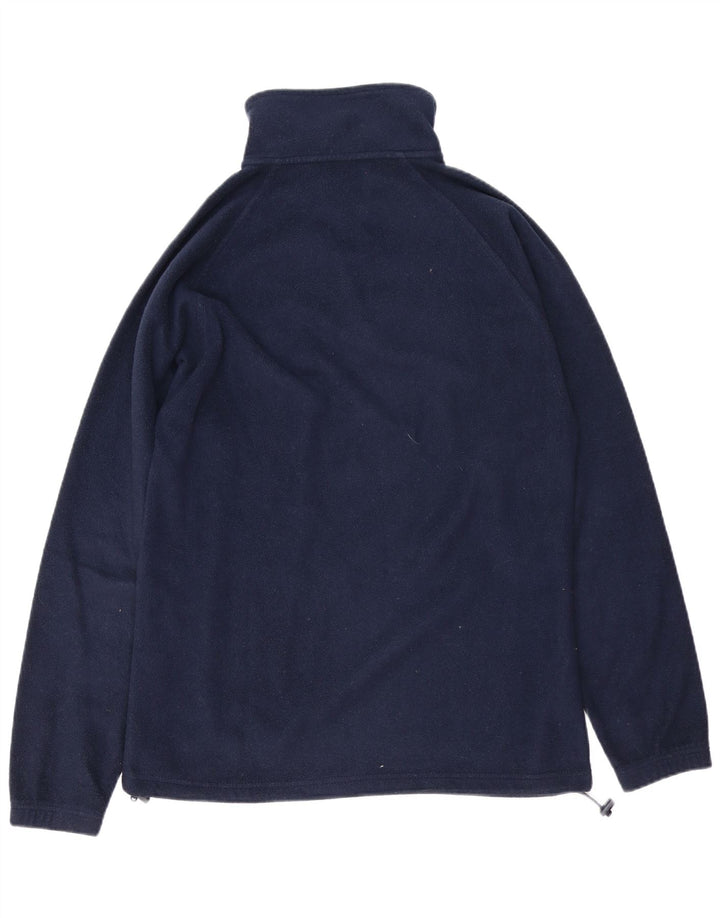 KAPPA Suéter masculino de lã com zíper e gola média azul marinho
