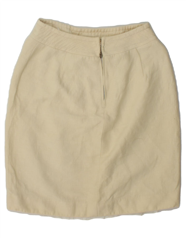 PIERRE CARDIN Womens Pencil Skirt W26 Small Beige Vintage Pierre Cardin and Second-Hand Pierre Cardin from Messina Hembry 