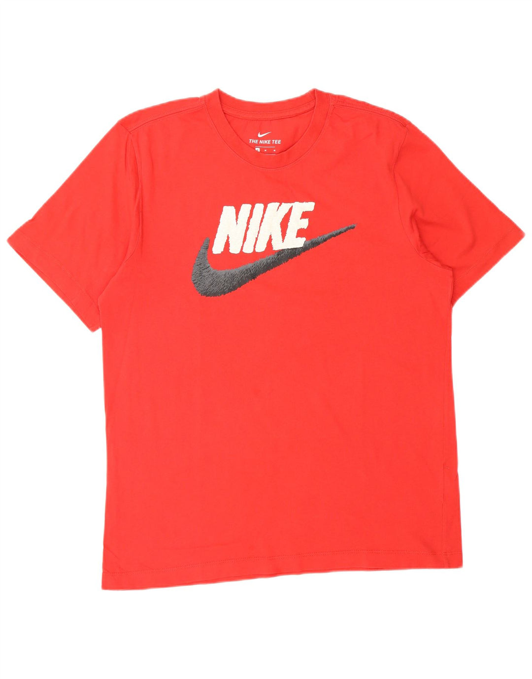 Camiseta gráfica masculina NIKE Top médio algodão vermelho