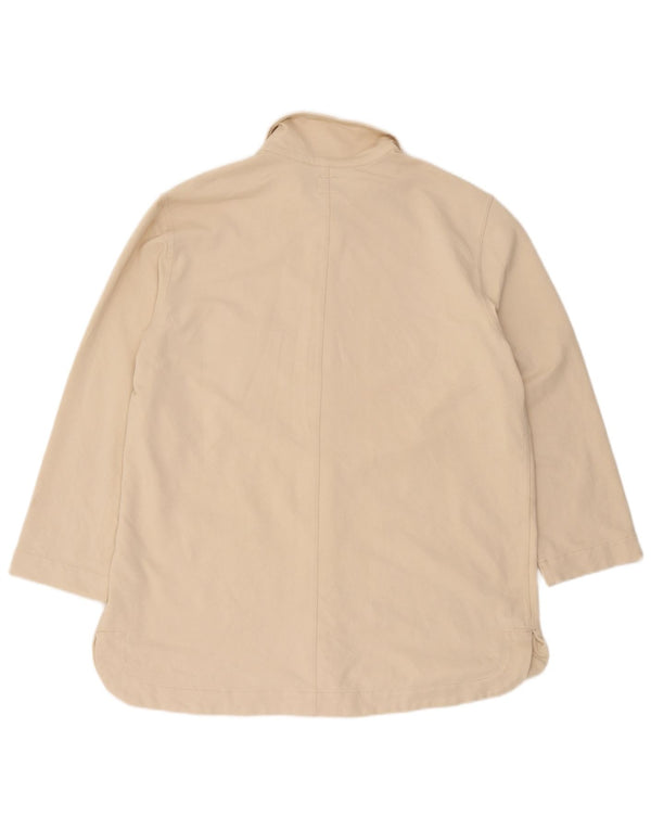 Lee Mens Worker Wear Overshirt Camisa Solta Reino Unido 18 XL Algodão Bege