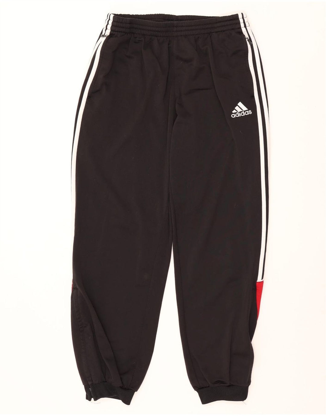 ADIDAS Calças de treino masculinas Joggers UK 42/44 Grande Preto Colourblock