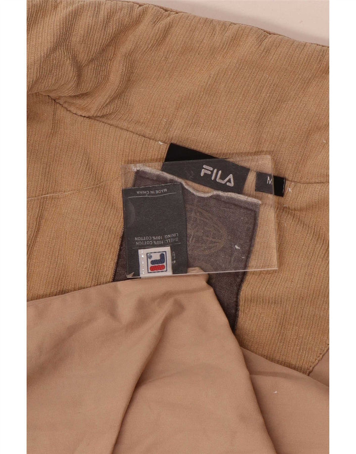 Fila Mens Colete Acolchoado UK 38 Algodão Bege Médio