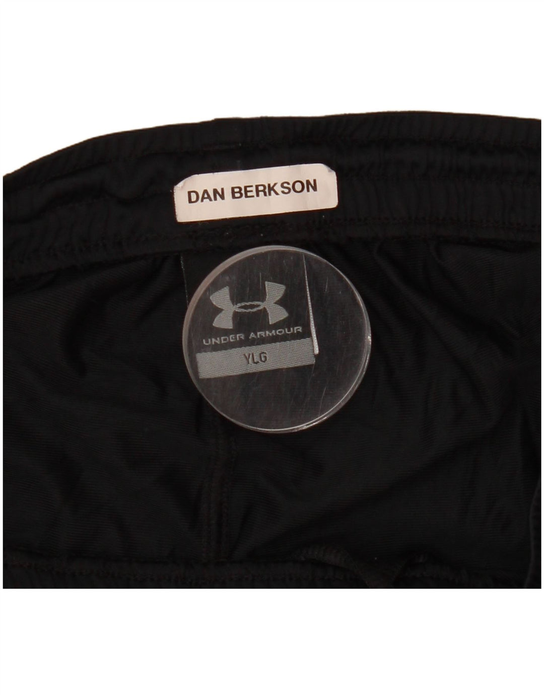 UNDER ARMOUR Boys Sport Shorts 11-12 Anos Grande Poliéster Preto