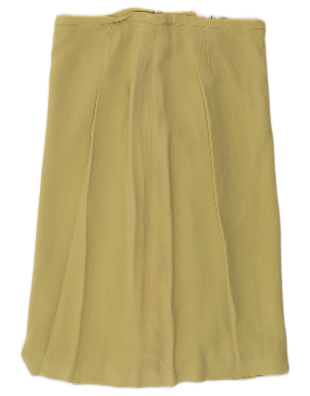 Saia reta feminina VALENTINO UK 14 médio W30 amarelo