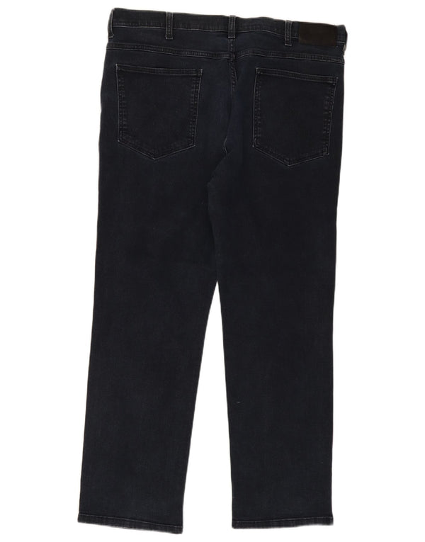 Wrangler Mens Arizona Straight Jeans W40 L30 Azul Marinho Algodão
