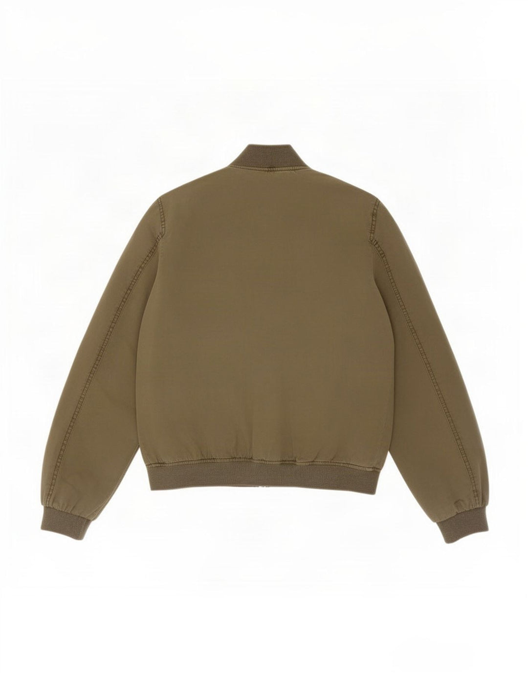 Zara Mens Bomber Jacket UK 36 Pequeno Algodão Cáqui