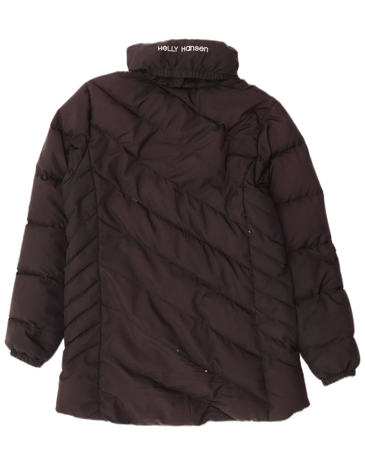 Jaqueta feminina acolchoada com capuz HELLY HANSEN UK 14 poliéster preto médio