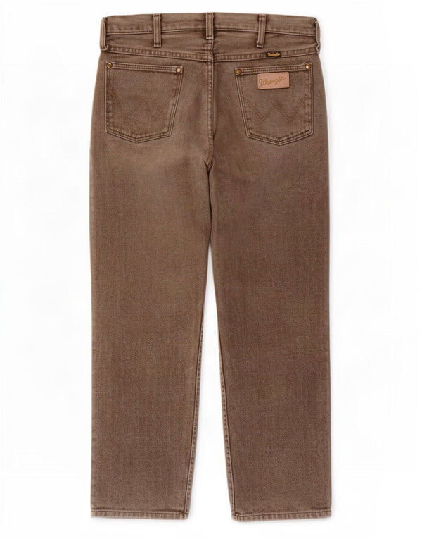 Jeans Wrangler masculino reto W32 L28 marrom