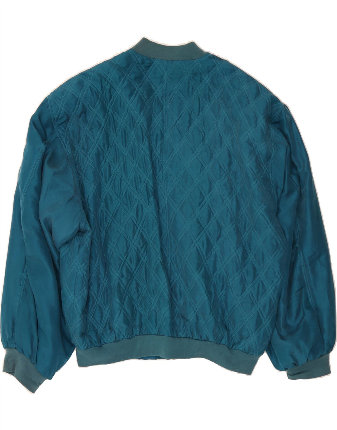 JOY Mens Bomber Jacket UK 42 XL Blue Vintage Joy and Second-Hand Joy from Messina Hembry 