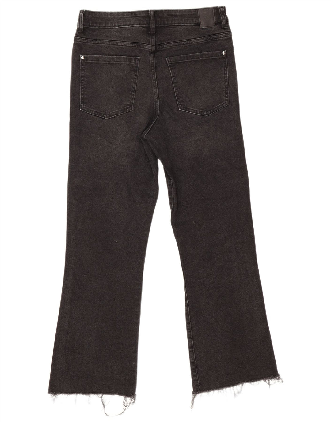 Calça jeans feminina Zara Bootcut EU 40 médio W30 L26 algodão preto