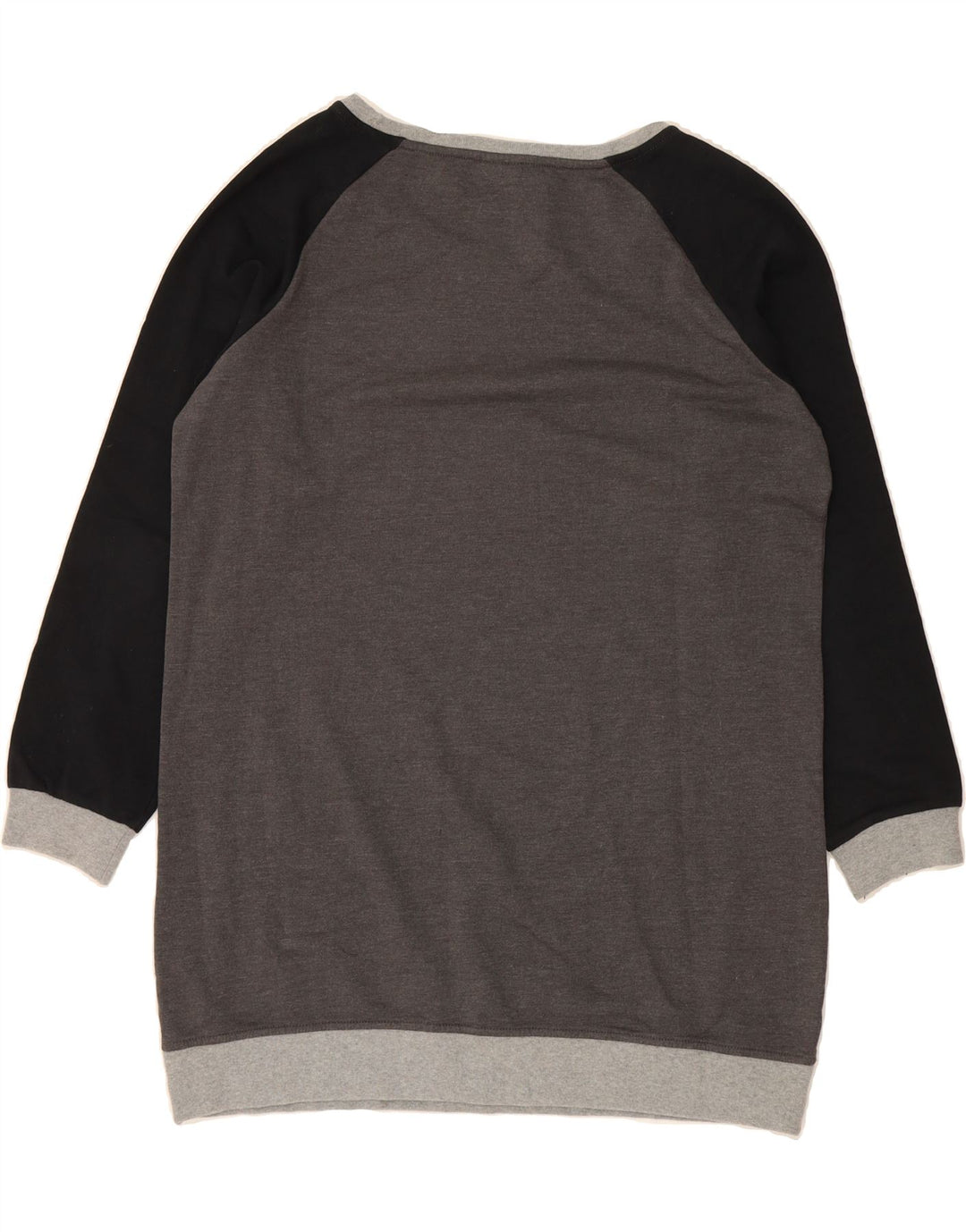 CHAMPION Womens Longline Sweatshirt Jumper UK 18 XL Grey Colourblock Vintage Champion and Second-Hand Champion from Messina Hembry 