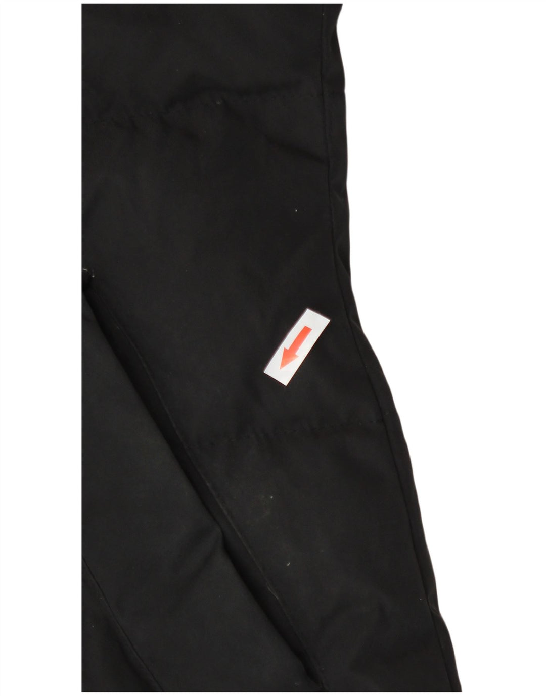 Jaqueta acolchoada com capuz feminina Zara UK 14 grande poliéster preto