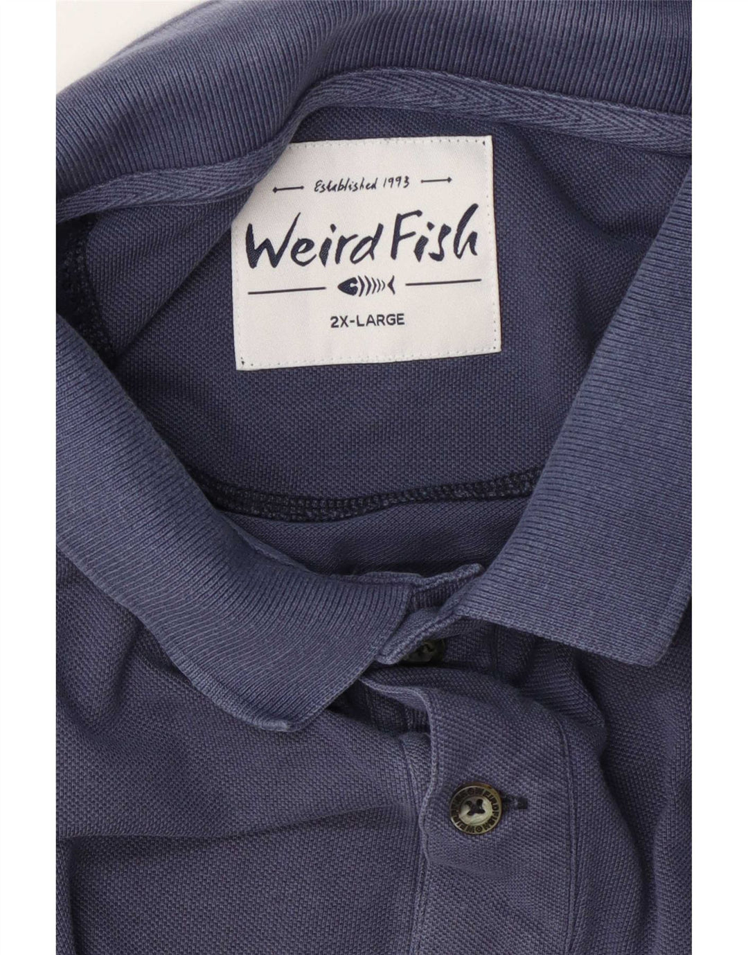 Camisa polo masculina Weird Fish 2XL azul marinho