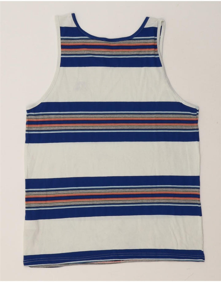 Colete masculino Quiksilver Top grande de algodão colorido branco