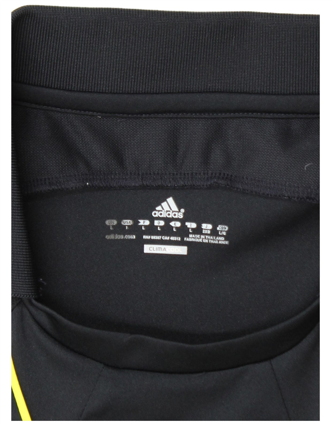 ADIDAS Mens Climacool Polo Shirt Grande Preto Colorblock Poliéster