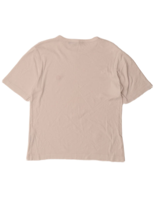 Camiseta feminina Quiksilver UK 16 grande algodão branco