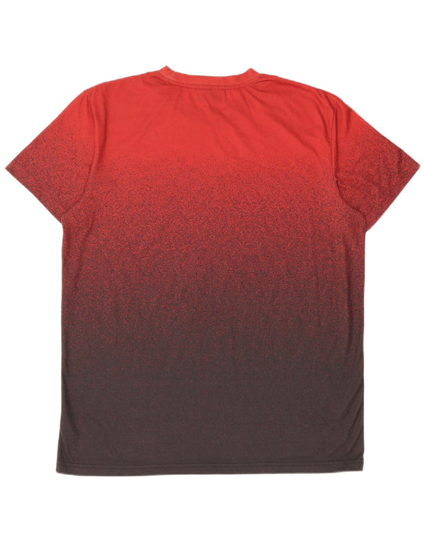 Camiseta masculina Mckenzie grande poliéster tie-dye vermelho