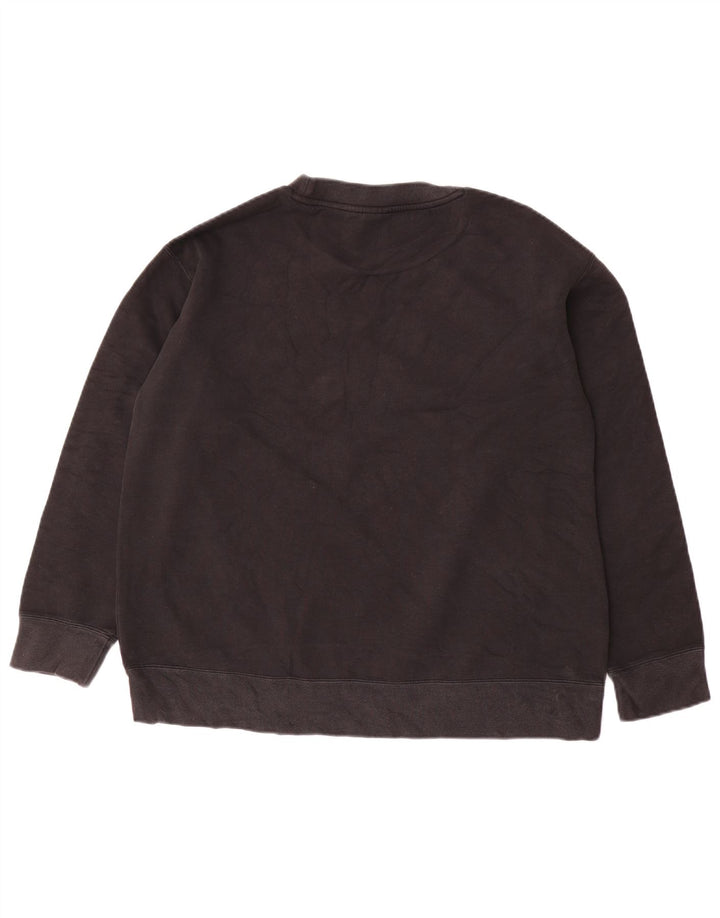 Adidas feminino oversized moletom jumper reino unido 8 pequeno algodão preto