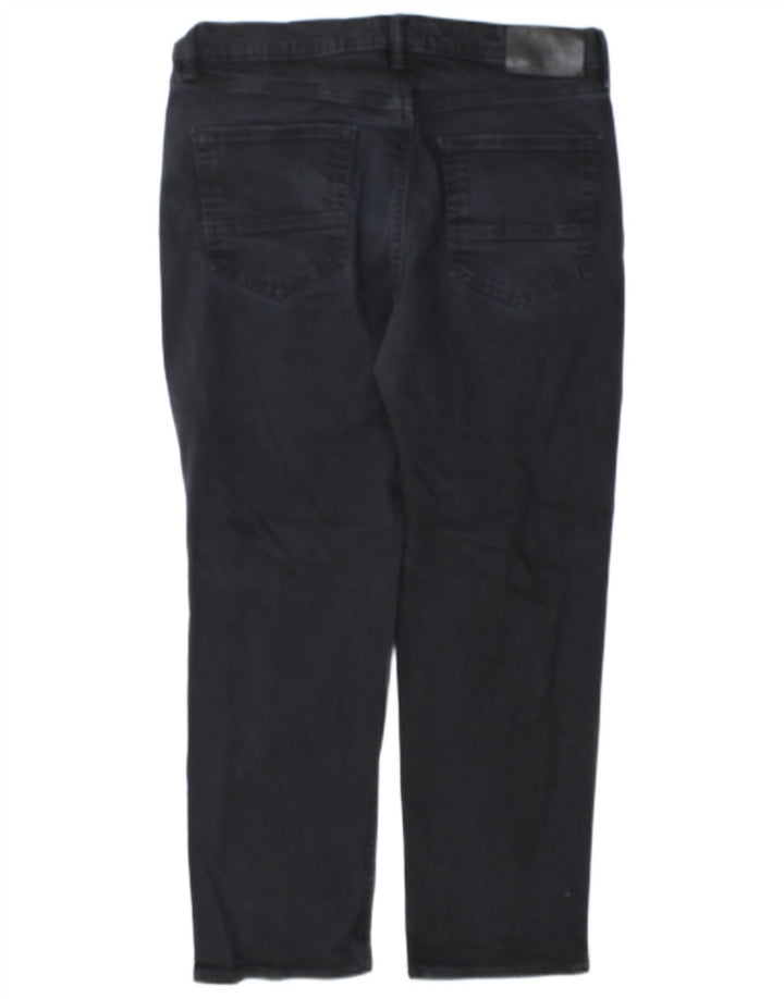 Jeans retos masculinos Marks & Spencer W34 L29 algodão azul marinho