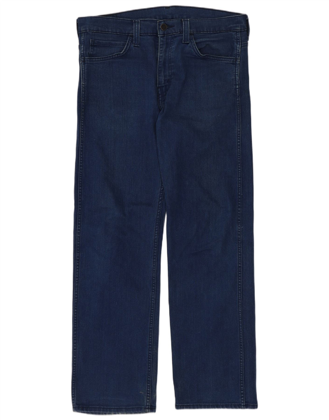 Jeans retos masculinos Levi's W32 L32 algodão azul marinho