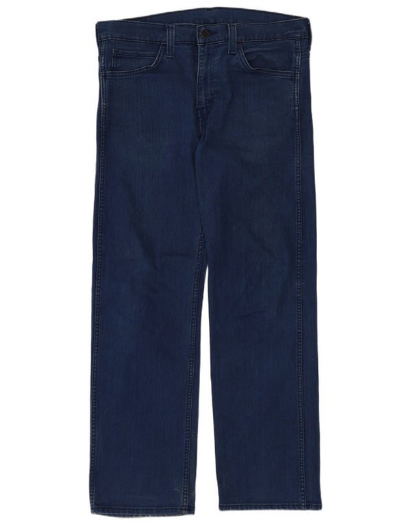 Jeans retos masculinos Levi's W32 L32 algodão azul marinho