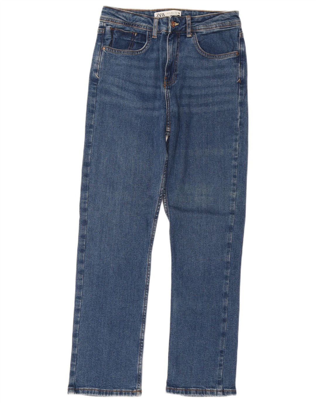 ZARA Jeans Slim Feminino EU 38 Pequeno W28 L27 Azul