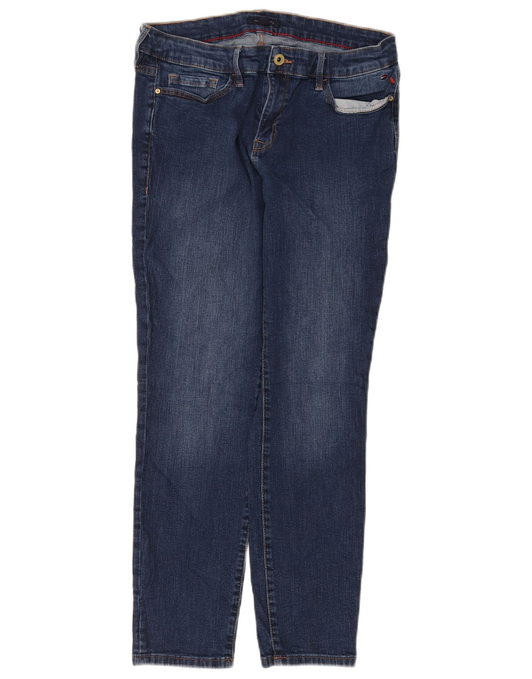 Tommy Hilfiger Jeans Slim Feminino US 8 Médio W30 L27 Algodão Azul