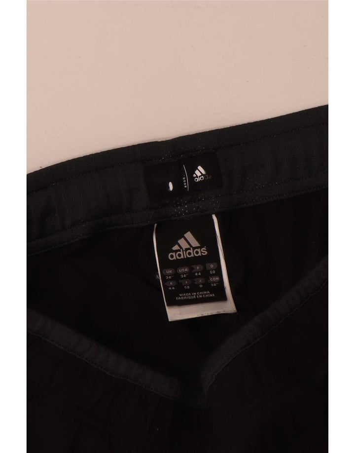 Calça de treino masculina Adidas grande nylon preto