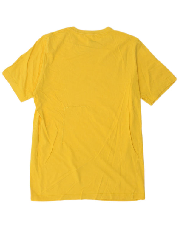 Camiseta masculina gráfica PUMA Top pequeno amarelo