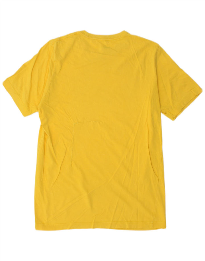 Camiseta masculina gráfica PUMA Top pequeno amarelo