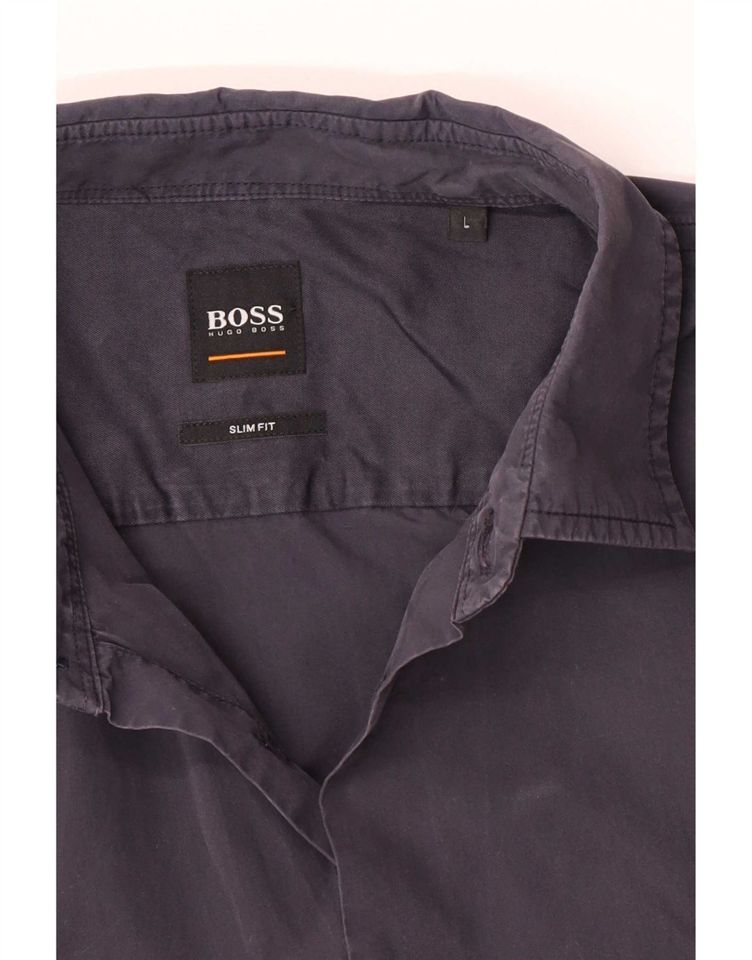 Camisa Slim Fit Masculina Hugo Boss Grande Azul Marinho