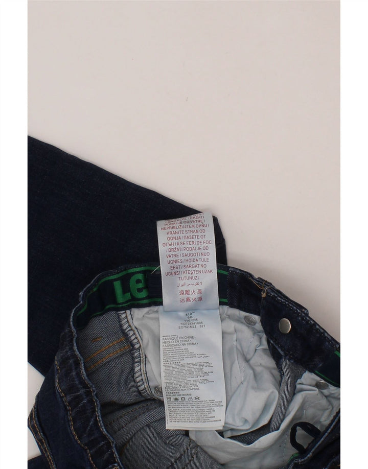 LEVI'S Boys 510 Skinny Jeans 5-6 Anos W24 L20 Azul Marinho Algodão