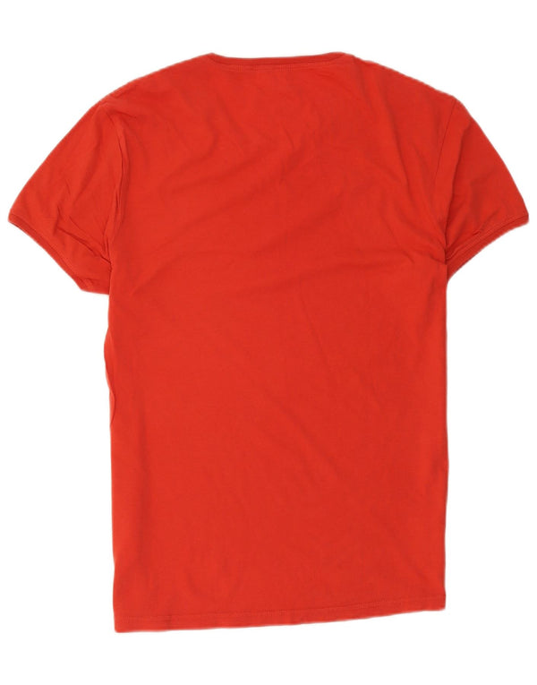 Camiseta masculina Calvin Klein Jeans com estampa gráfica grande de algodão vermelho