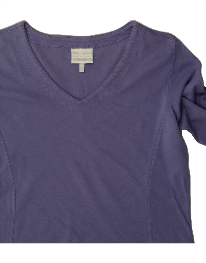 CHAMPION Womens Top Long Sleeve UK 18 XL Purple Cotton Vintage Champion and Second-Hand Champion from Messina Hembry 