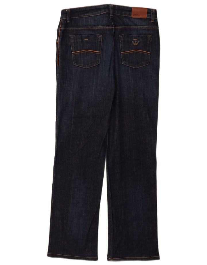 Calça Jeans Bootcut Feminina Armani W28 L31 Azul Marinho