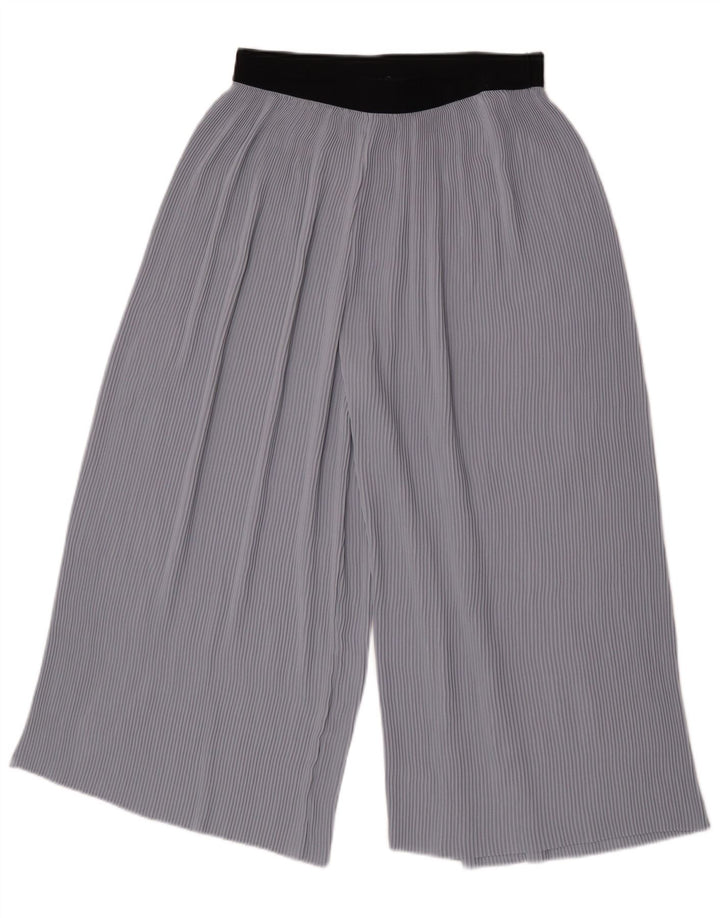 Zara Calça Cullotes Capri Feminina Média W28 L21 Azul Colorblock