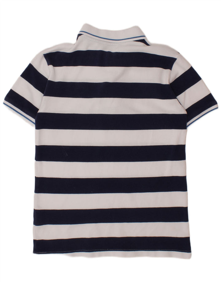 Pólo BENETTON Menino 10-11 Anos XL Azul Marinho Listrado Algodão