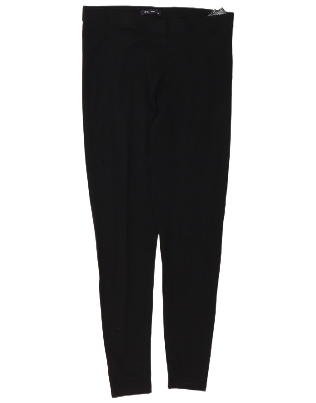 Leggings femininas Marks & Spencer Reino Unido 14 grande algodão preto