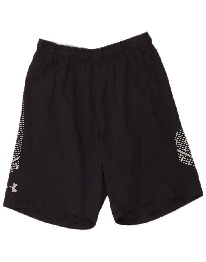 UNDER ARMOUR Mens Heat Gear Sport Shorts Médio Preto Geométrico
