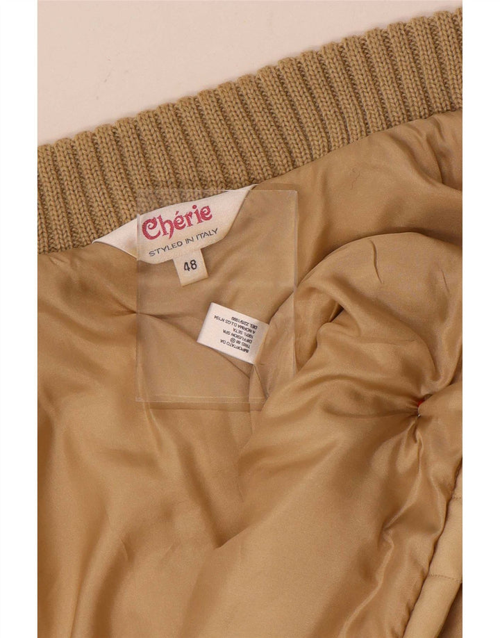 jaqueta bomber feminina cherie IT 48 XL bege seda