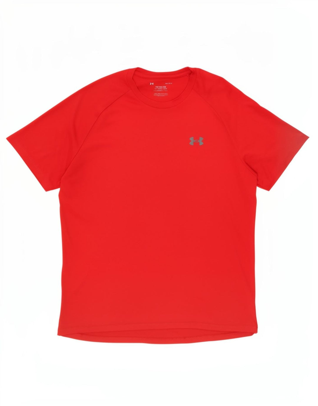 Camiseta masculina Under Armour Top grande de poliéster vermelho esportivo