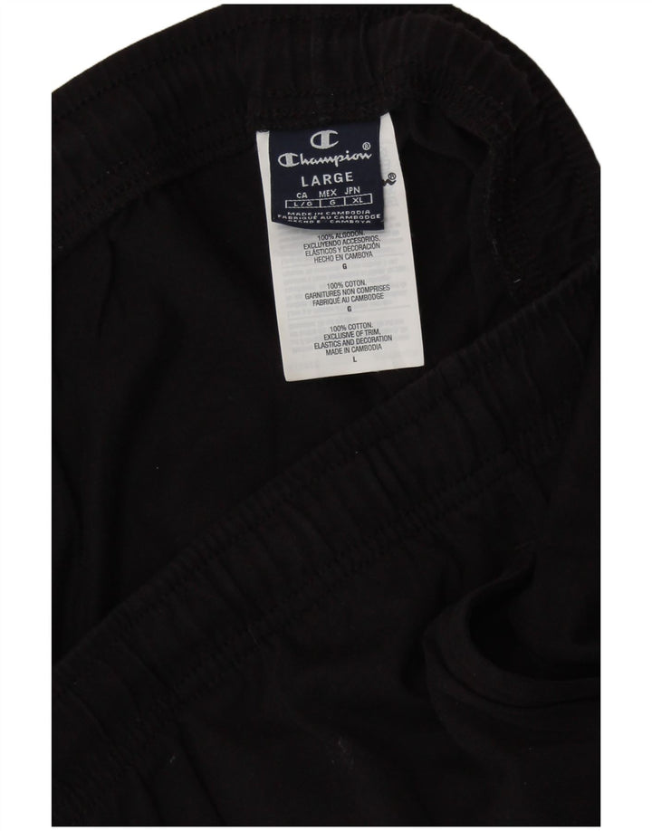Calça de treino masculina CHAMPION grande algodão preto