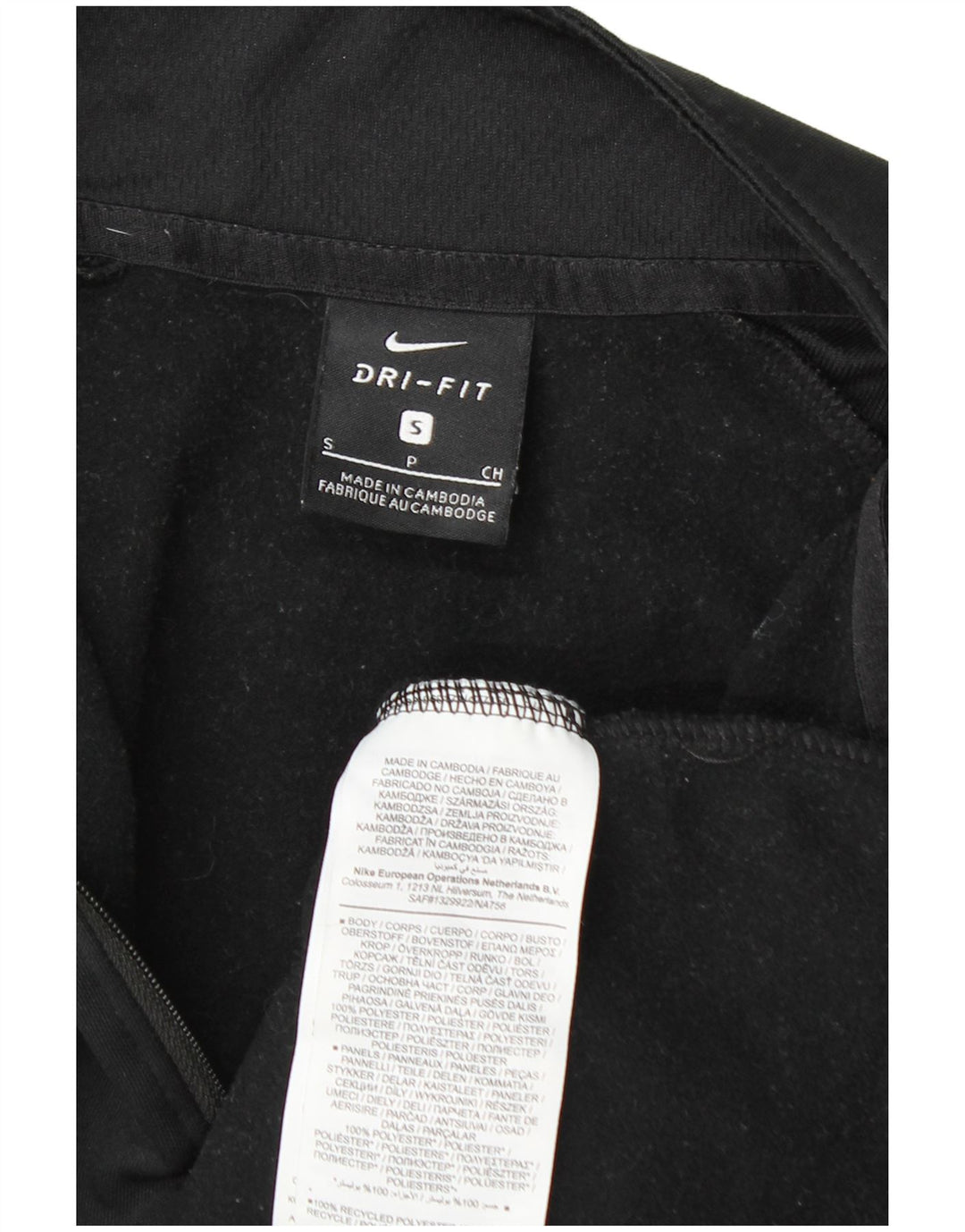 Moletom masculino Nike Dri Fit gráfico com zíper e gola alta preto