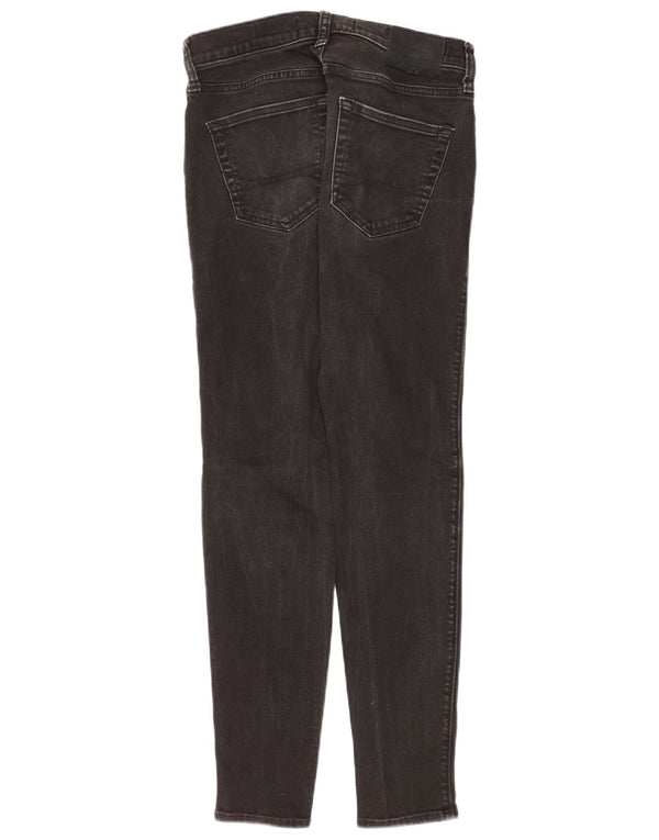Calça jeans skinny feminina Hollister W30 L32 algodão preto
