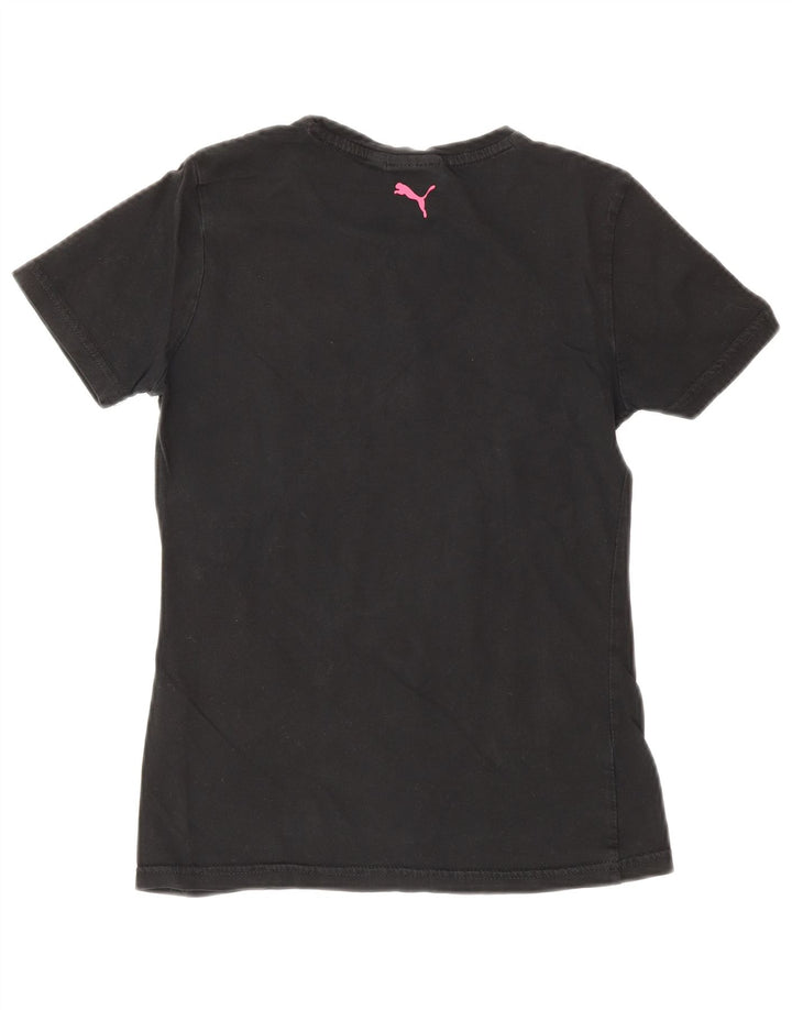 Camiseta feminina Puma Graphic 11-12 anos preta