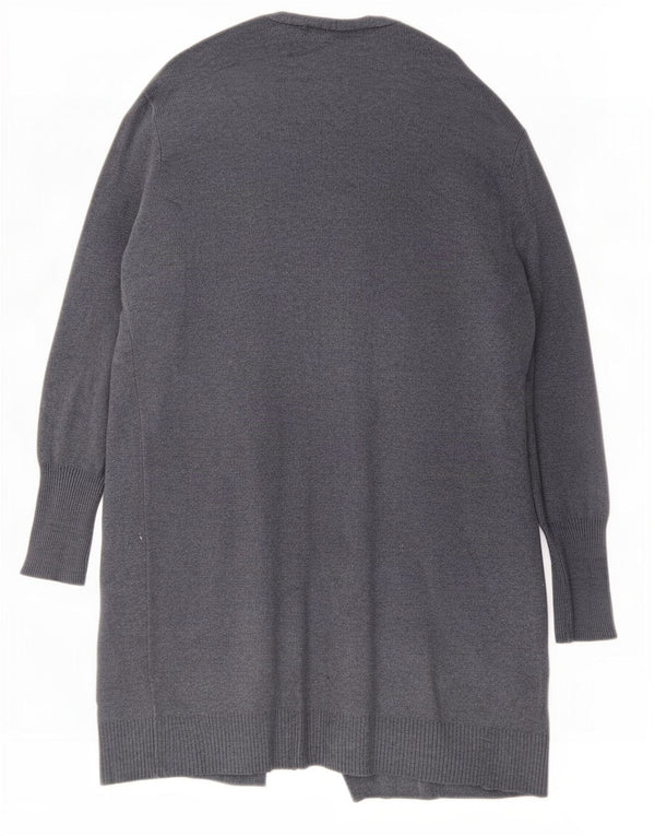 Suéter cardigã feminino oversized longline Marks & Spencer Reino Unido 16 grande azul