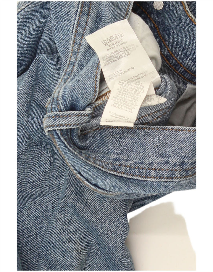 Jeans retos masculinos Marks & Spencer W34 L29 algodão azul